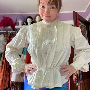 Vintage Edwardian Embroidered Blouse